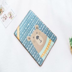 Mompis 狗狗用精美設計涼感墊, 藍色, 1個