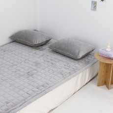 CHOUETTROOM Stay 超細纖維鬆緊帶床墊, 灰色
