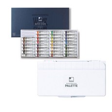 ShinHanart 專家級水彩顏料 + 24格水彩調色盤, 7.5ml, 30色