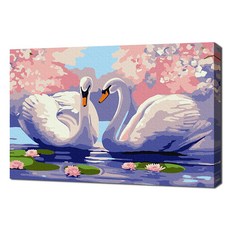 1300K Ecosol 自畫 14 色山水畫 DIY 傑作繪圖 20 x 30 cm, 迷你傑作-愛