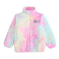 孩童粉彩毛絨外套