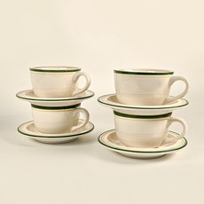 시라쿠스 메이플 커피잔 200ml, 코지그린, 4개