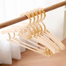 Atti Rabbit 兒童防滑伸縮衣架, 沙棕色, 20個