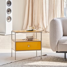 포더홈 무디 모듈 협탁 상부 선반형 600 방문설치, 옐로우, 1개