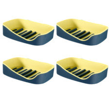 SOLID 肥皂架 北歐雙層, 海軍藍, 4個