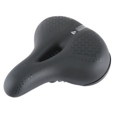 Pele Sports保護前列腺旅行用寬自行車坐墊 LT9122W, 黑色, 1個