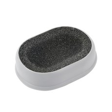 Saedeuri 防滑肥皂架 + 海綿, 時尚灰, 1個