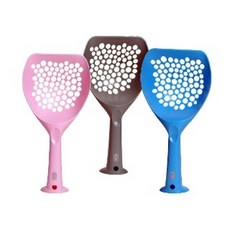 catit 貓廁所砂鏟 3入組, 粉色、藍色、灰色