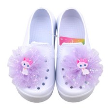 Coco Brain 女童款 珍珠紫羅蘭色 萬用室內鞋