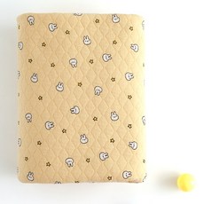 Lily Fabric 鋪棉布料 閃亮兔子, 黃色, 1個