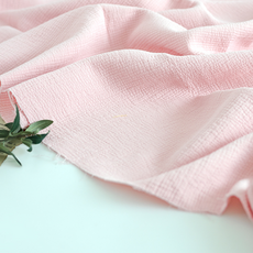 Lily Fabric 柔軟顏料染三層紗布料 Oily, 粉紅色, 1個