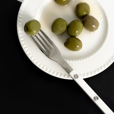티니블랑 레브 디저트 양식 티포크, 화이트, 1개