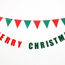 PARTYHAE 毛氈三角派對花環聖誕 + 毛氈聖誕字母花環套組, 雪人