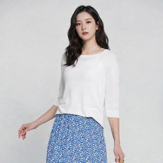 이동수스포츠 여성용 클래식 라운드넥 반팔 니트 셔츠 LX21SNT4W