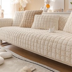 G&Y 保暖兔毛超細纖維防滑沙發墊