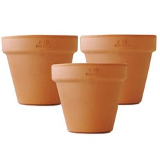 Garden in the City 義大利陶土花盆 3入, 土黃色