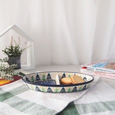 Ceramika Artystyczna 橢圓雙格盤, AT-1284, 1個