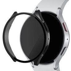 아이몰 스마트워치 9H 강화유리 풀커버 프레임 케이스, 블랙, 1개