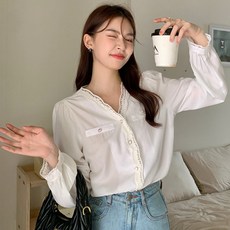 루나걸 뮤리안 레이스 블라우스