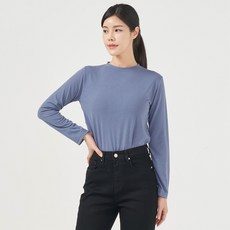 인비비드 여성용 레이첼 기본 베이직 라운드넥 헤리 티셔츠 F08I7_iy5299