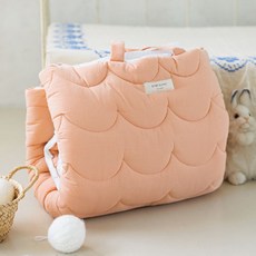 bamiblanc 四季兩用午睡墊 + 午睡被套組, 花雲