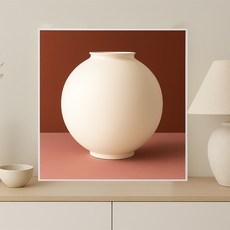 多福月亮罐畫框 粉彩R kisn118