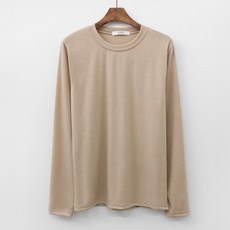 라라온 여성용 스판 베이직 라운드넥 긴팔 티셔츠 TSP1251