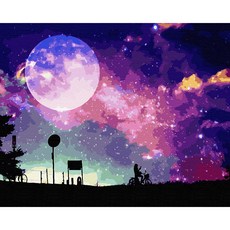 Play about 油畫點點畫DIY名畫繪製 40*50cm 宇宙, 1個, 混色