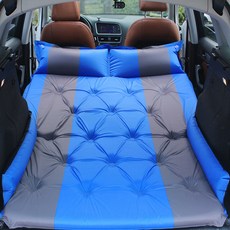 CARTEM 壓花車宿自動充氣睡墊 CT224 PVC, SUV / RV, 藍色 + 灰色