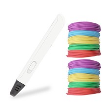 3D筆 RP600A 白色 + PLA線材 隨機發貨 10入, 3DPEN02