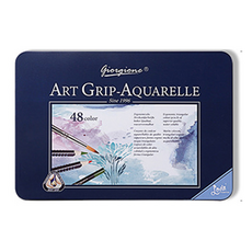 喬爾喬內藝術三角握水色水彩彩色鉛筆, 48色, 1套