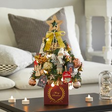 HOUSENSE 迷你聖誕樹裝飾組, Natural Gold