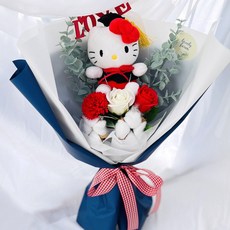 LOVELY FARM 三麗鷗學士帽公仔畢業入學香皂花束, Hello Kitty