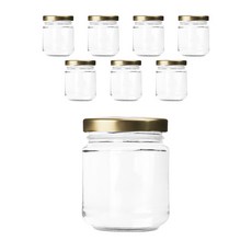 각원형 유리병 골드캡 KH8 150g, 8개, 115ml