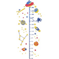 壓克力3D身高測量貼紙, 宇宙
