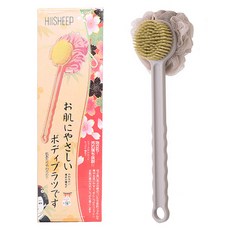 hillo 頂級柔軟雙面身體刷, 薰衣草, 1入, 1個