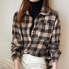 POPLARNC Meldia 格紋襯衫