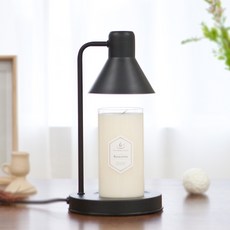 The Sweet Candle + Mono Candle Warmer 黑色錶盤 + 燈泡 2p 套裝, 藍桉, 黑色