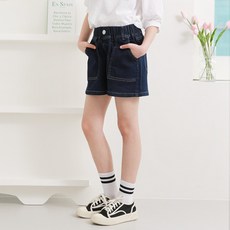 Nanajuni 女童JUNIJEAN口袋彈力牛仔短褲