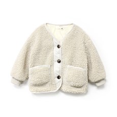 Little rabbit 兒童排釦羊羔毛外套
