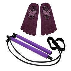 짐스틱 + 투 밴드 양말 세트, 퍼플, 1개