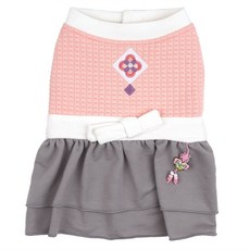 Parisdog 寵物女款拼色韓服, 粉色的