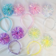 Hi Violet 派對道具 應援用品 亮片流蘇 爆竹髮箍 5款, 混合顏色, 1個