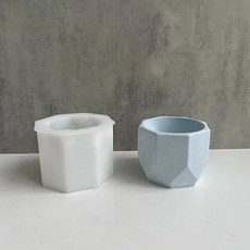홈플로우 다양한 패턴의 석고 장식 화분 실리콘몰드, 02