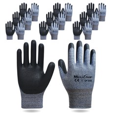 MEGA GRIP 塗層工作手套 M SP-200, 藍色, 10雙