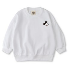 VENHIT 童款迪士尼米奇寬鬆棉質雙面布大學T DNMKOT2003F