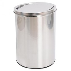 Clean Mate 垃圾桶, 不鏽鋼色, 1個