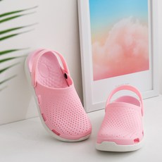 GODSHOE 女款橡膠防水涼拖鞋, 230mm, 粉色