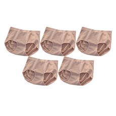 jachwnamnyeo 女性用大尺碼高腰內褲 5件組, 紫色