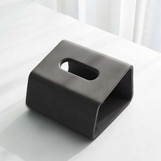 모던 시멘트 티슈 케이스 스퀘어, 블랙